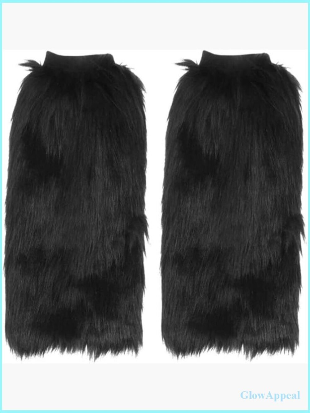 Faux Fur Leg Warmers Boot Cuff Women Fluffy Soft Warm Boot Toppers 40cm